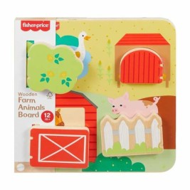 Бебешка играчка Mattel 20 x 20 x 1,91 cm Животни
