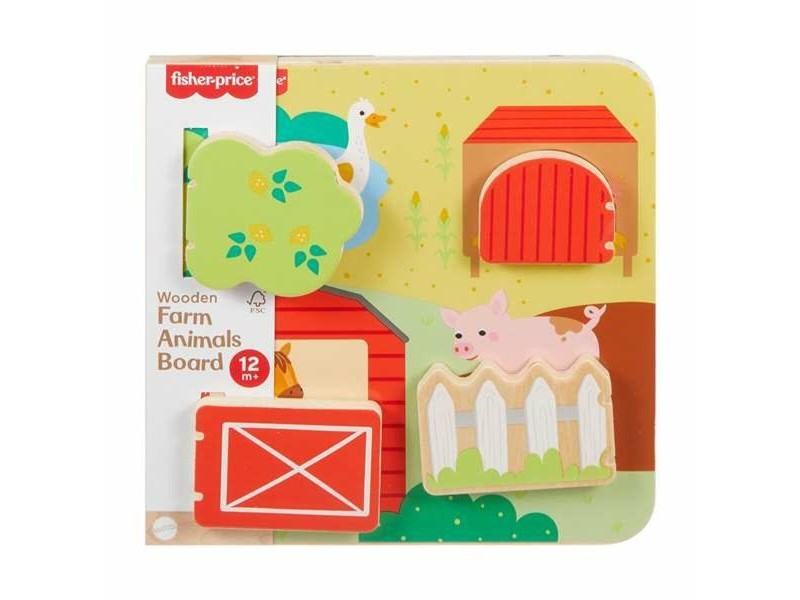 Бебешка играчка Mattel 20 x 20 x 1,91 cm Животни