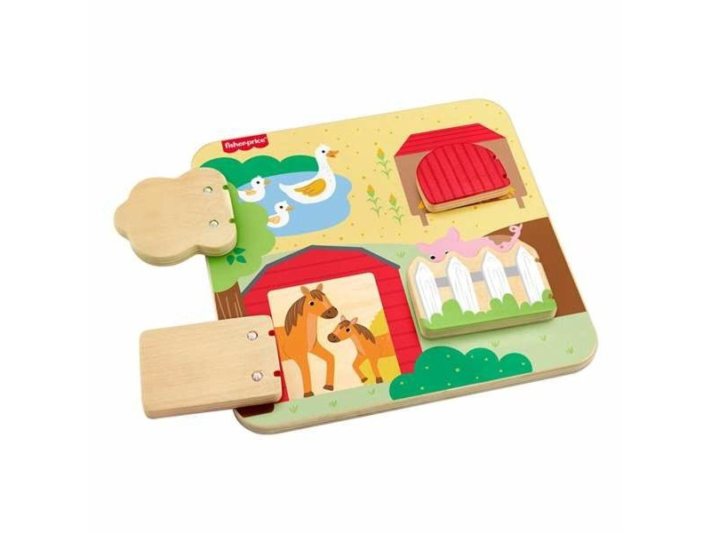 Бебешка играчка Mattel 20 x 20 x 1,91 cm Животни