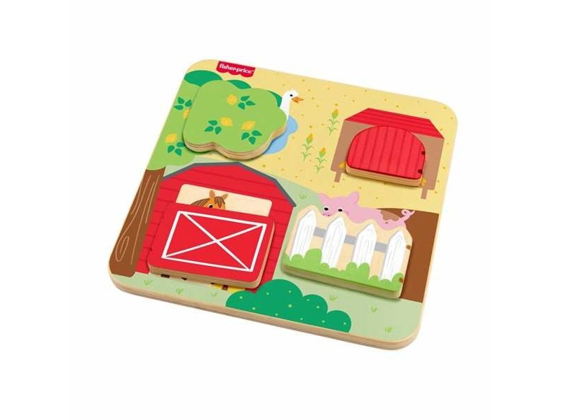 Бебешка играчка Mattel 20 x 20 x 1,91 cm Животни