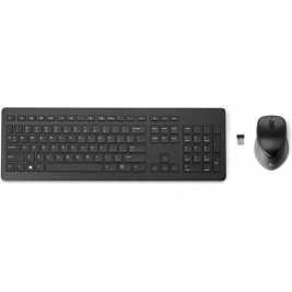 Клавиатура с мишка HP 3M165AA Испанска Qwerty Черен Bluetooth