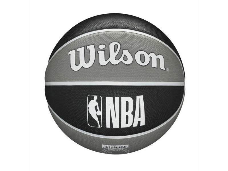 Баскетболна Топка Wilson Nba Team Tribute Brooklyn Nets Черен Естествен каучук Един размер 7
