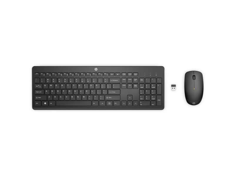 Клавиатура с мишка HP 18H24AA#ABE Черен QWERTY Qwerty US