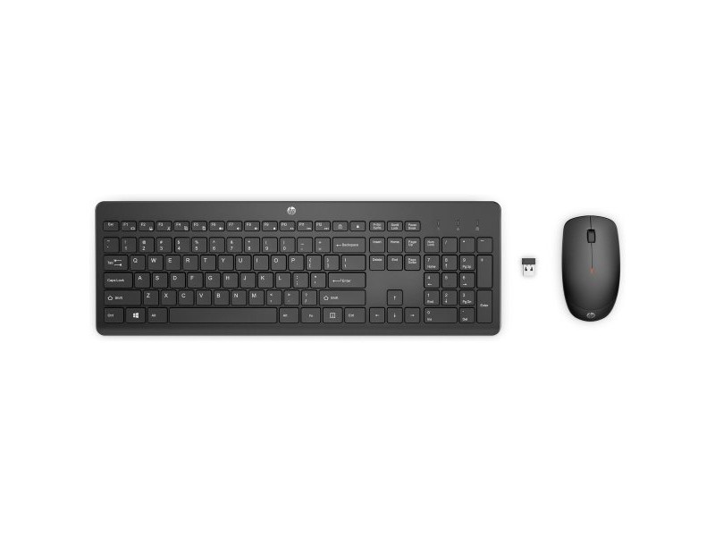 Клавиатура с мишка HP 18H24AA#ABE Черен QWERTY Qwerty US