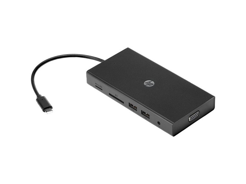 USB извод HP Multi Port Черен