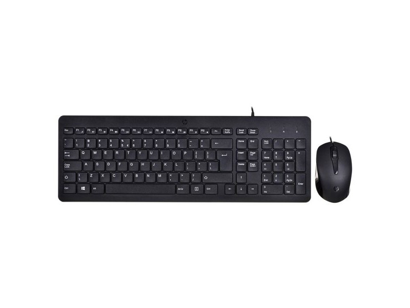 Клавиатура с мишка HP 150 Черен QWERTY Qwerty US