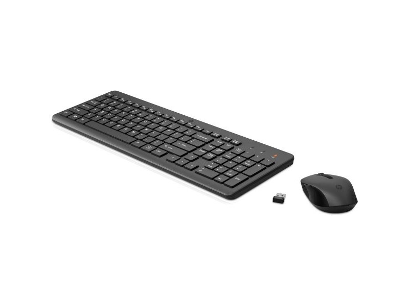 Клавиатура с мишка HP 2V9E6AA Черен английски език Qwerty US
