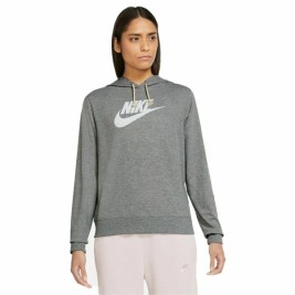 Дамски суичър с качулка Nike Сив