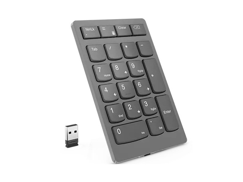 Цифрова клавиатура Lenovo 4Y41C33791 Черен Сив