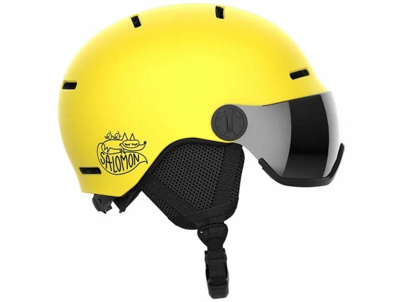 Ски Каска Salomon Orka Visor Vib Детски Унисекс 56-59 cm Жълт