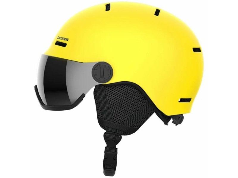 Ски Каска Salomon Orka Visor Vib Детски Унисекс 56-59 cm Жълт