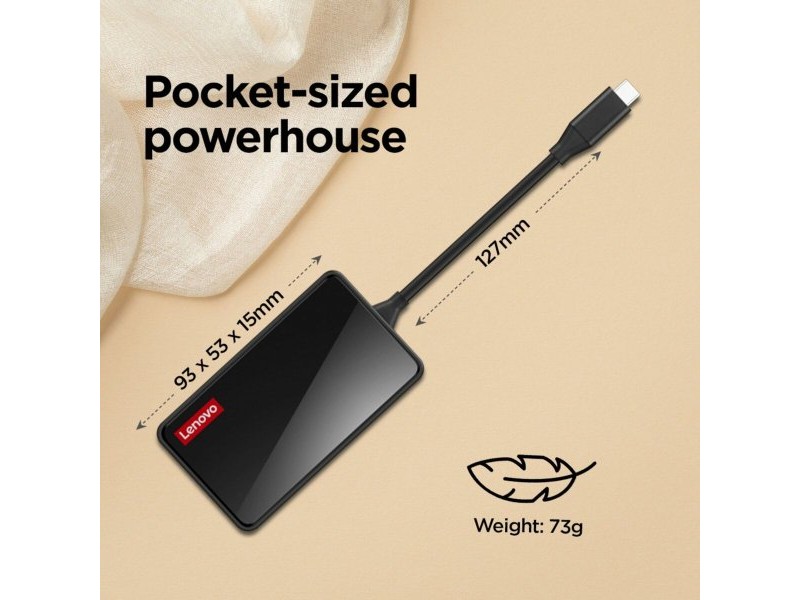 USB извод Lenovo GX91M73945 Черен 100 W