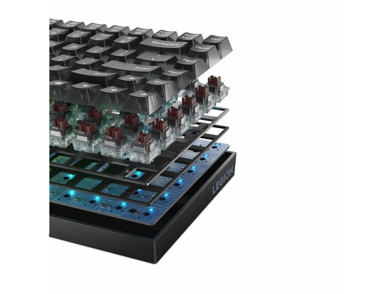 Клавиатура за игри Lenovo Legion K510 Mini Pro Сив Испанска Qwerty