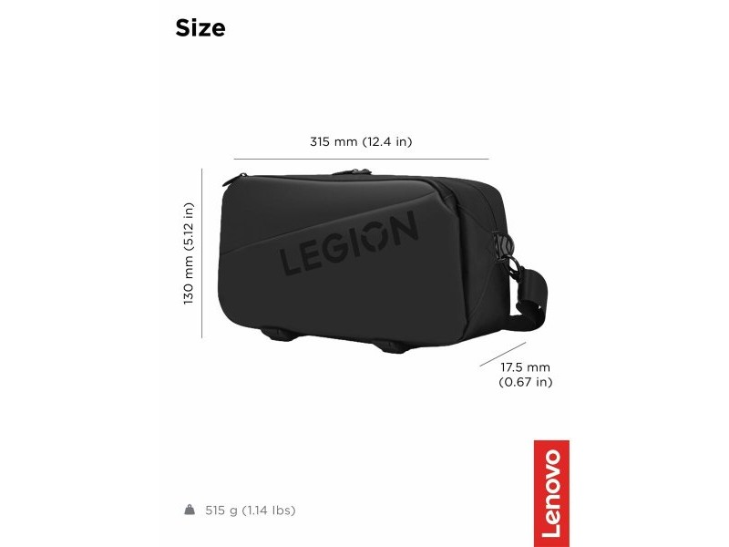 Многофункционална Раница за през Рамо Lenovo Legion Go Черен
