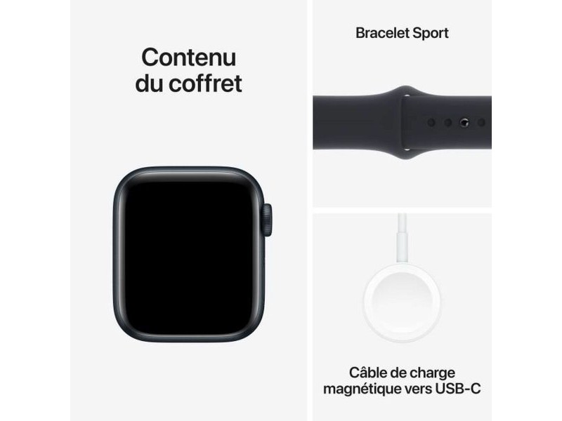 Смарт часовник Apple Watch SE (2ª Gen) 2023 Черен 40 mm