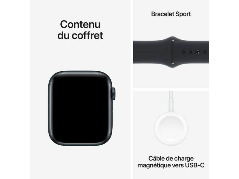 Смарт часовник Apple SE Черен 44 mm