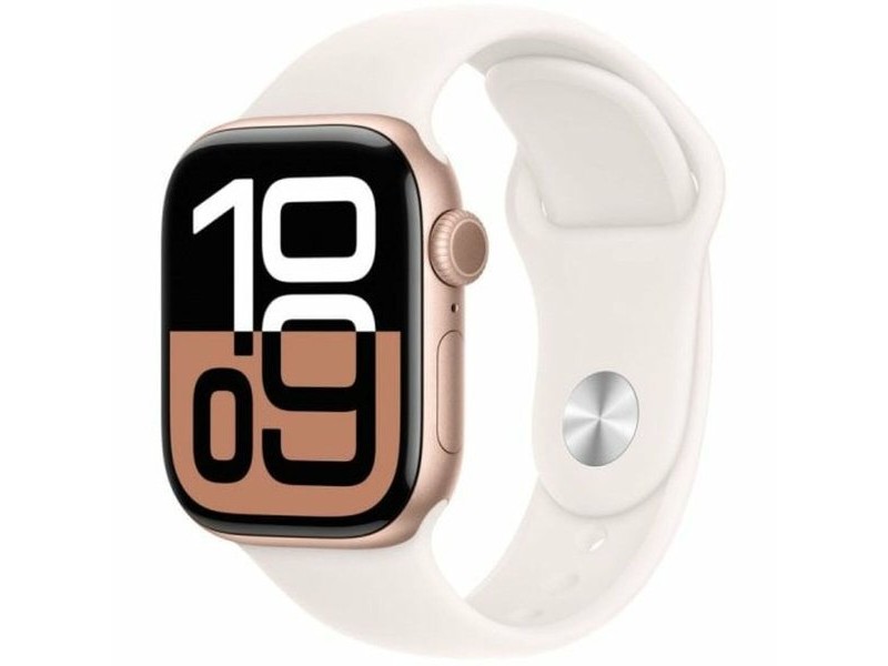 Мъжки часовник Apple Series 10 GPS 42mm Розово Златист