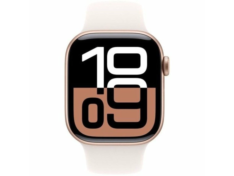 Мъжки часовник Apple Series 10 GPS 42mm Розово Златист