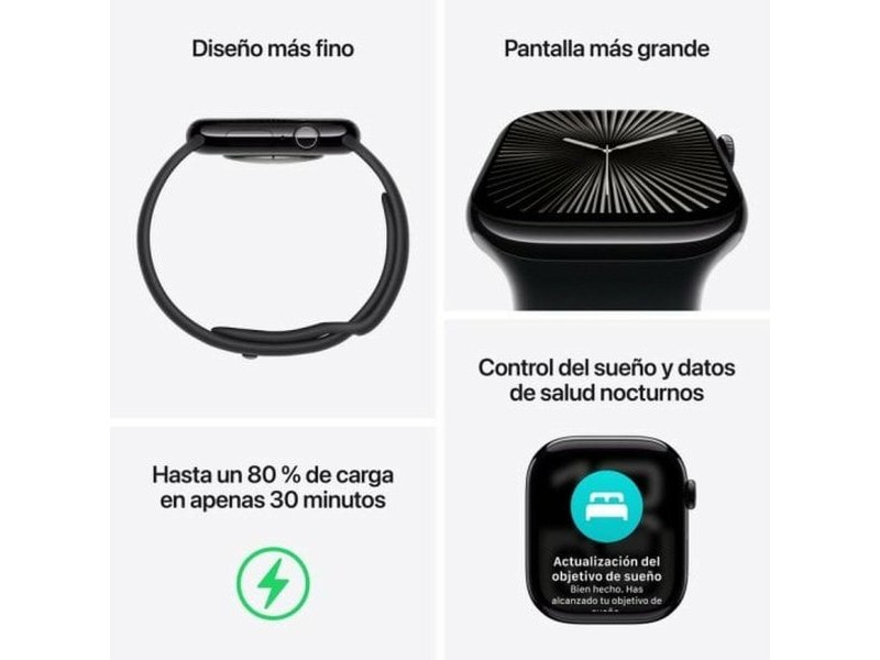 Мъжки часовник Apple Series 10 GPS 42mm Розово Златист
