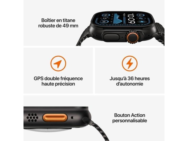 Смарт часовник Apple Watch Ultra 2 GPS Бежов 49 mm