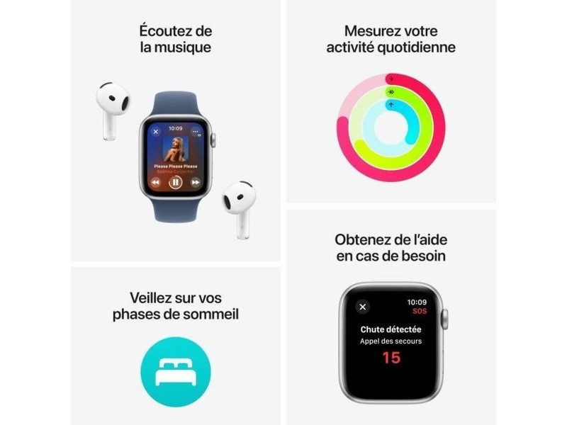 Смарт часовник Apple Watch SE Морско син 44 mm
