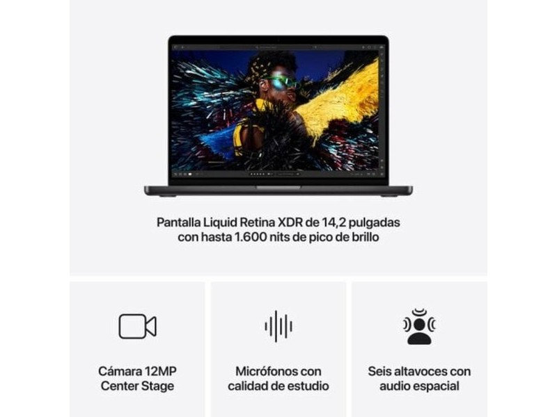 Лаптоп Apple MW2V3Y/A 14