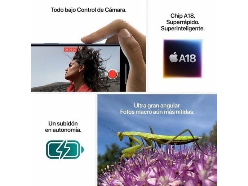 Смартфони Apple MXY23QL/A Hexa Core 8 GB RAM 256 GB Син 6,7