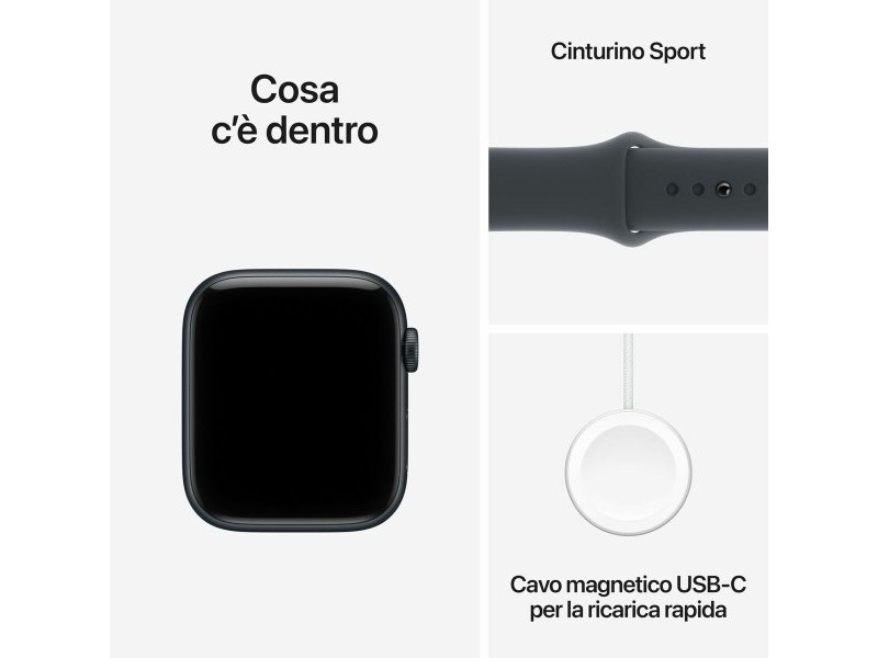Смарт часовник Apple MEHQ4QL/A Черен Ø 44 mm