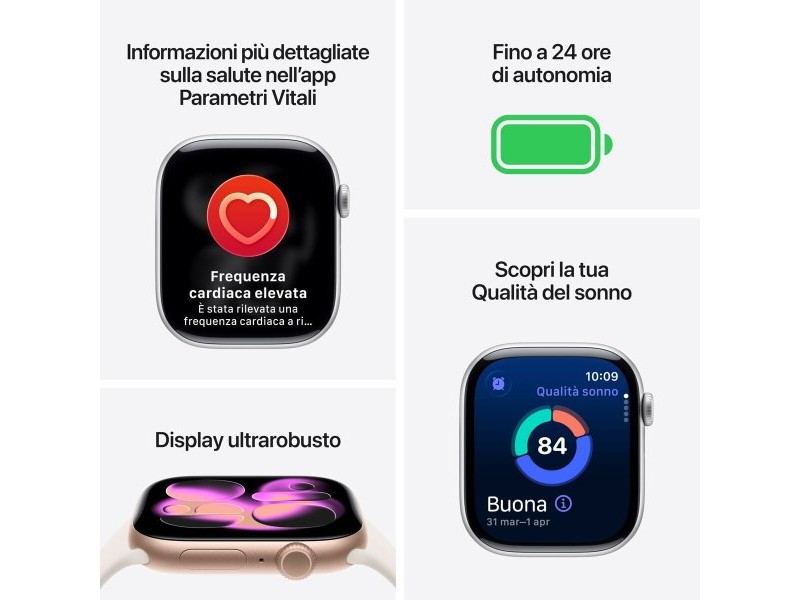 Смарт часовник Apple MFCA4QL/A Сив 46 mm