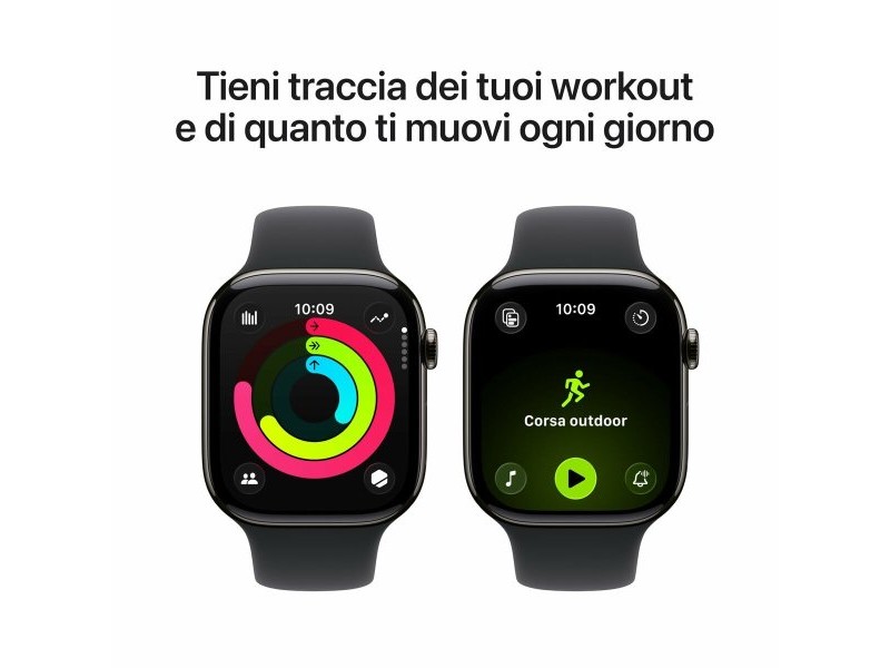Смарт часовник Apple MFD24QL/A Черен Титанов Дъска 46 mm