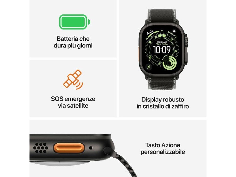 Смарт часовник Apple MEWH4QL/A Титанов 49 mm