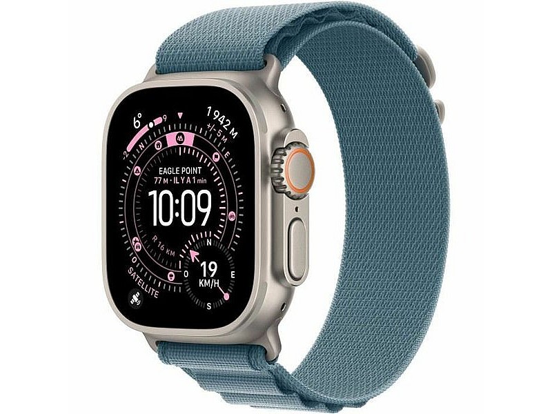 Смарт часовник Apple MEWM4QF/A Син Титанов 49 mm