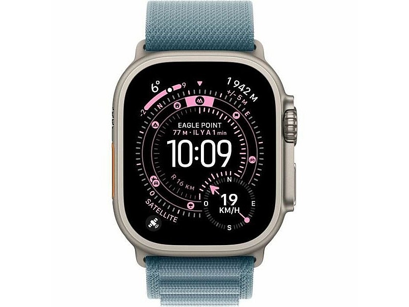 Смарт часовник Apple MEWM4QF/A Син Титанов 49 mm