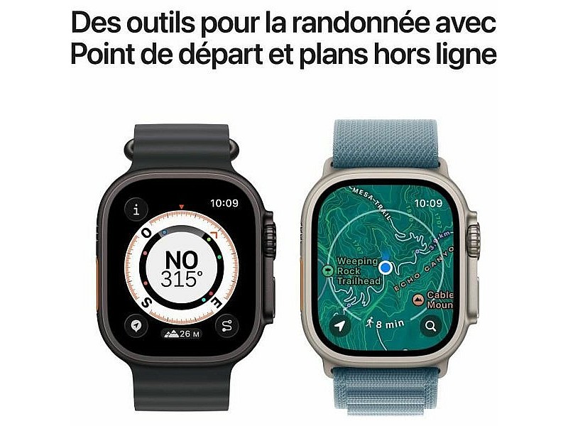Смарт часовник Apple MEWM4QF/A Син Титанов 49 mm