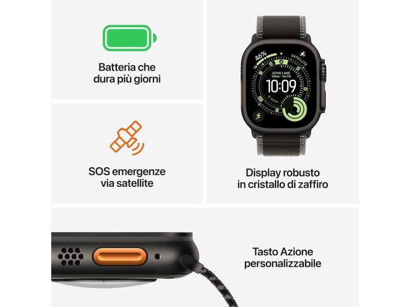 Смарт часовник Apple MEWM4QL/A Титанов 49 mm