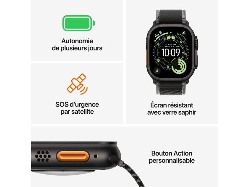 Смарт часовник Apple Apple Watch Ultra 3 Сив 49 mm