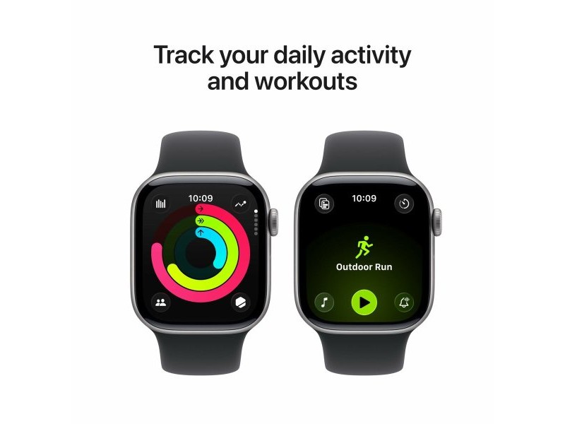 Смарт часовник Apple Черен Сив
