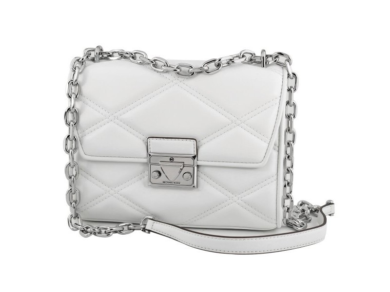 Дамска Чанта Michael Kors Serena Бял 22 x 16 x 9 cm