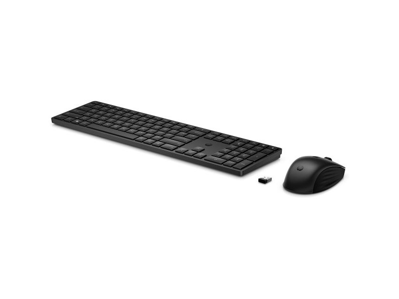 Клавиатура с мишка HP 4R013AA Черен английски език Qwerty US