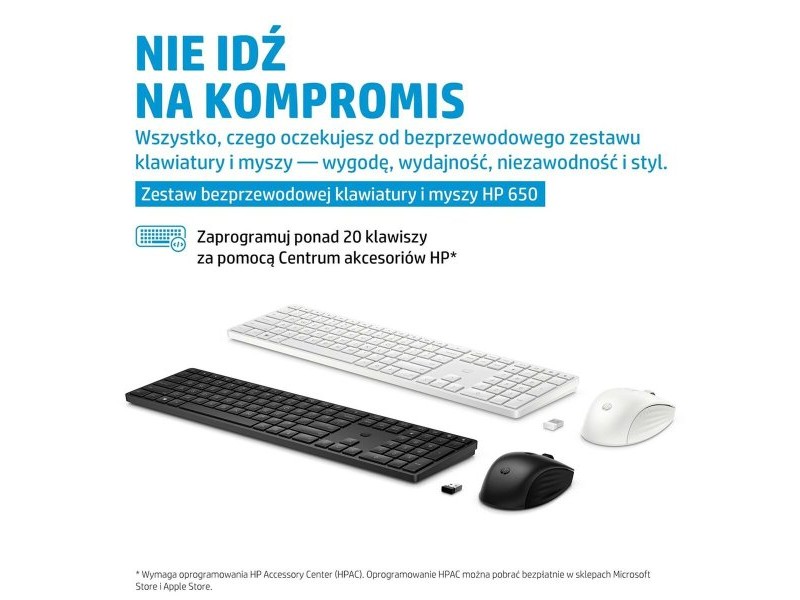 Клавиатура с мишка HP 4R013AA Черен английски език Qwerty US
