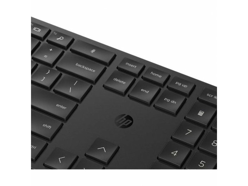 Клавиатура с мишка HP 4R013AA Испанска Qwerty Черен