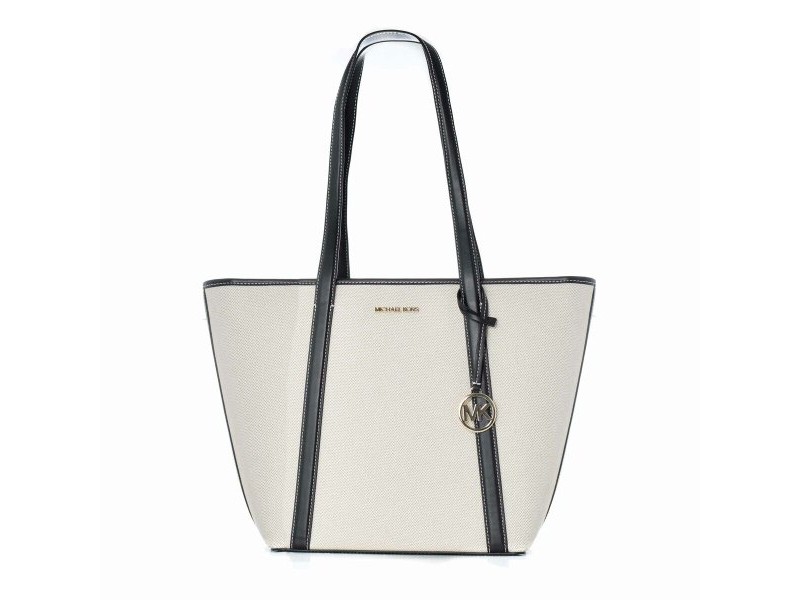 Дамска Чанта Michael Kors PRATT Бял 29 x 28 x 12 cm