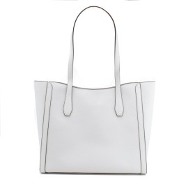 Чанта за Рамо Michael Kors Leida Бял 34 x 29 x 12 cm