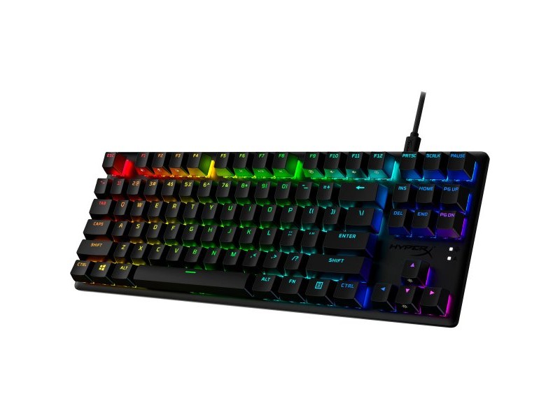 Клавиатура за игри Hyperx 639N7AA#ABE Черен Испанска Qwerty Клавиатура за игри Hyperx 639N7AA#ABE Черен Испанска Qwerty