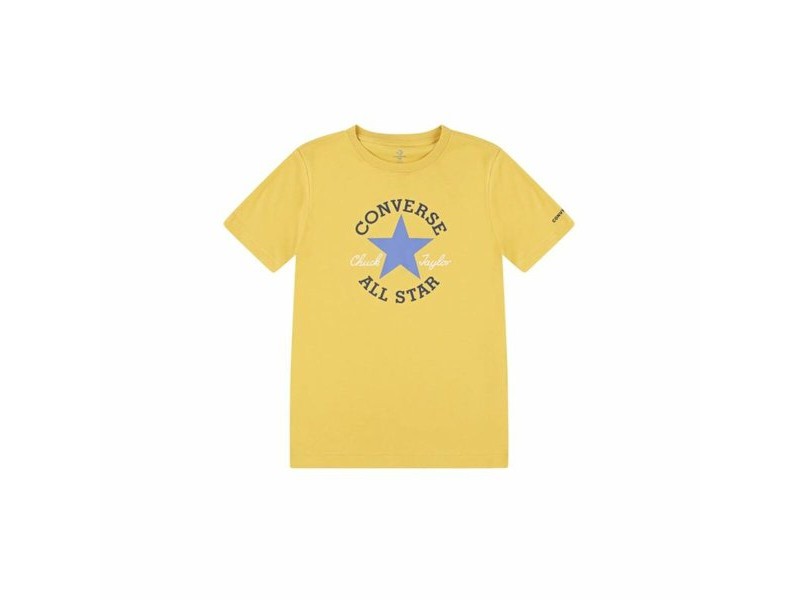 Детски Тениска с къс ръкав Converse Cnvb Dissected Chuck Patch Ss Златен 12-13 години