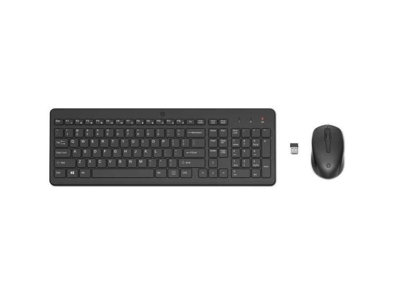 Клавиатура с мишка HP 2V9E6AA Черен QWERTY