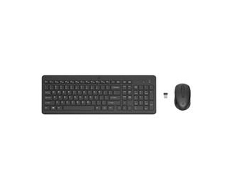Клавиатура с мишка HP 2V9E6AA Черен QWERTY