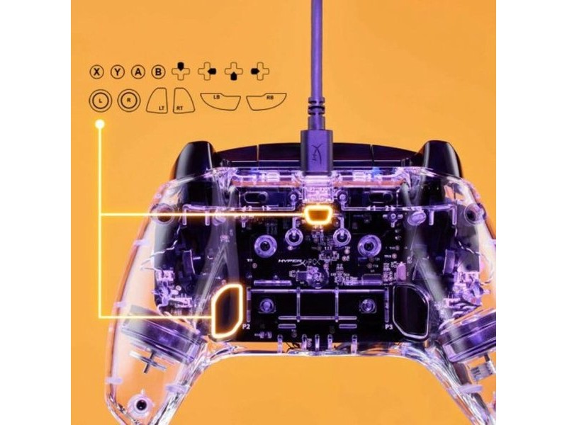 Джойстик HyperX Clutch Gladiate 7D6H2AA