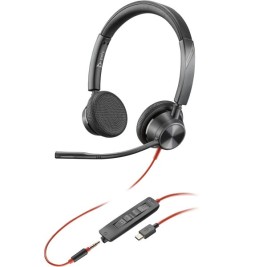 Слушалки с микрофон Poly Blackwire 3325 Черен