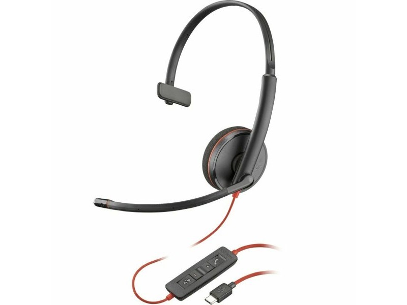 Слушалки с микрофон Poly 8X214A6 Черен